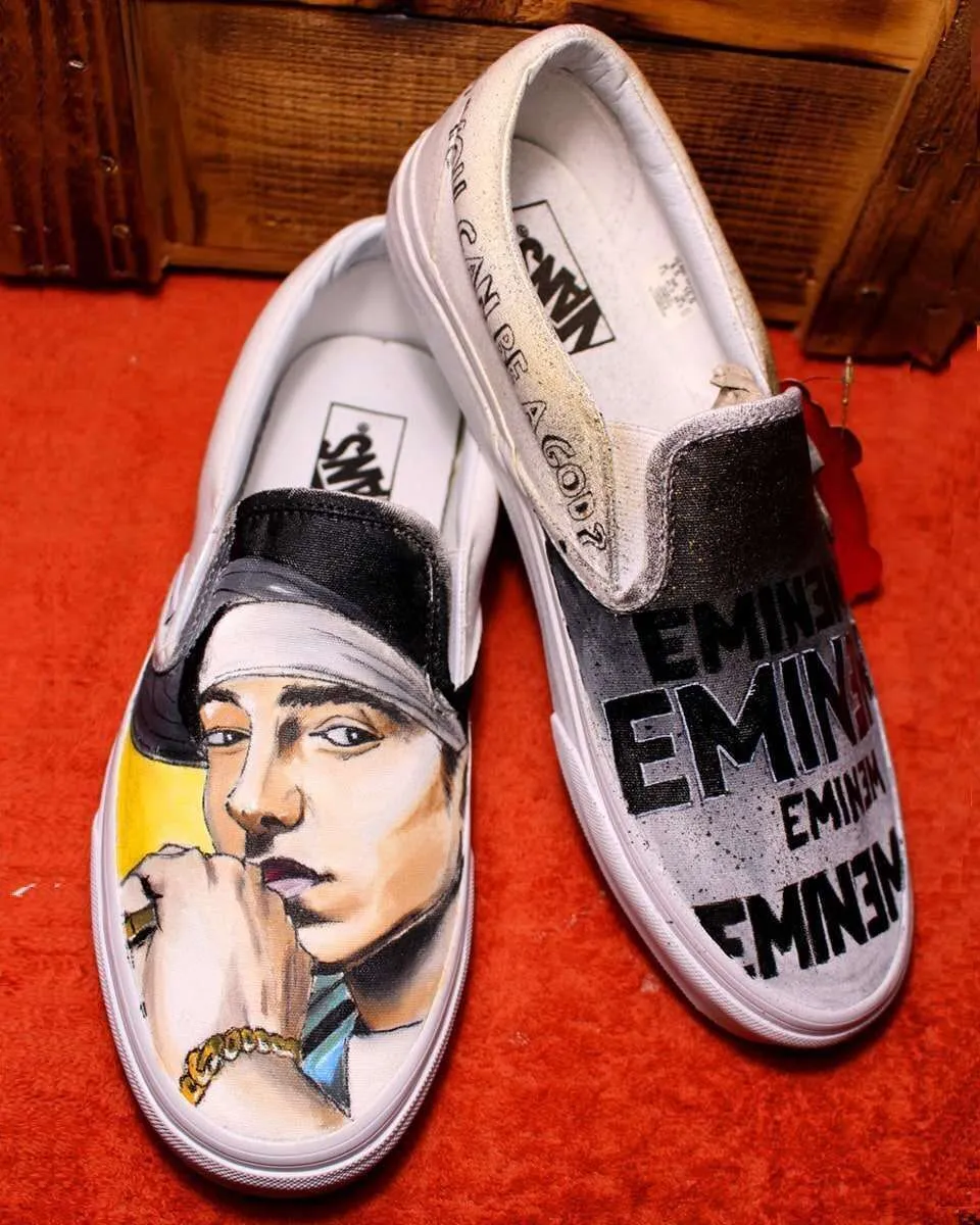 Vans Slip-On Sneakers Personalizzate Eminem