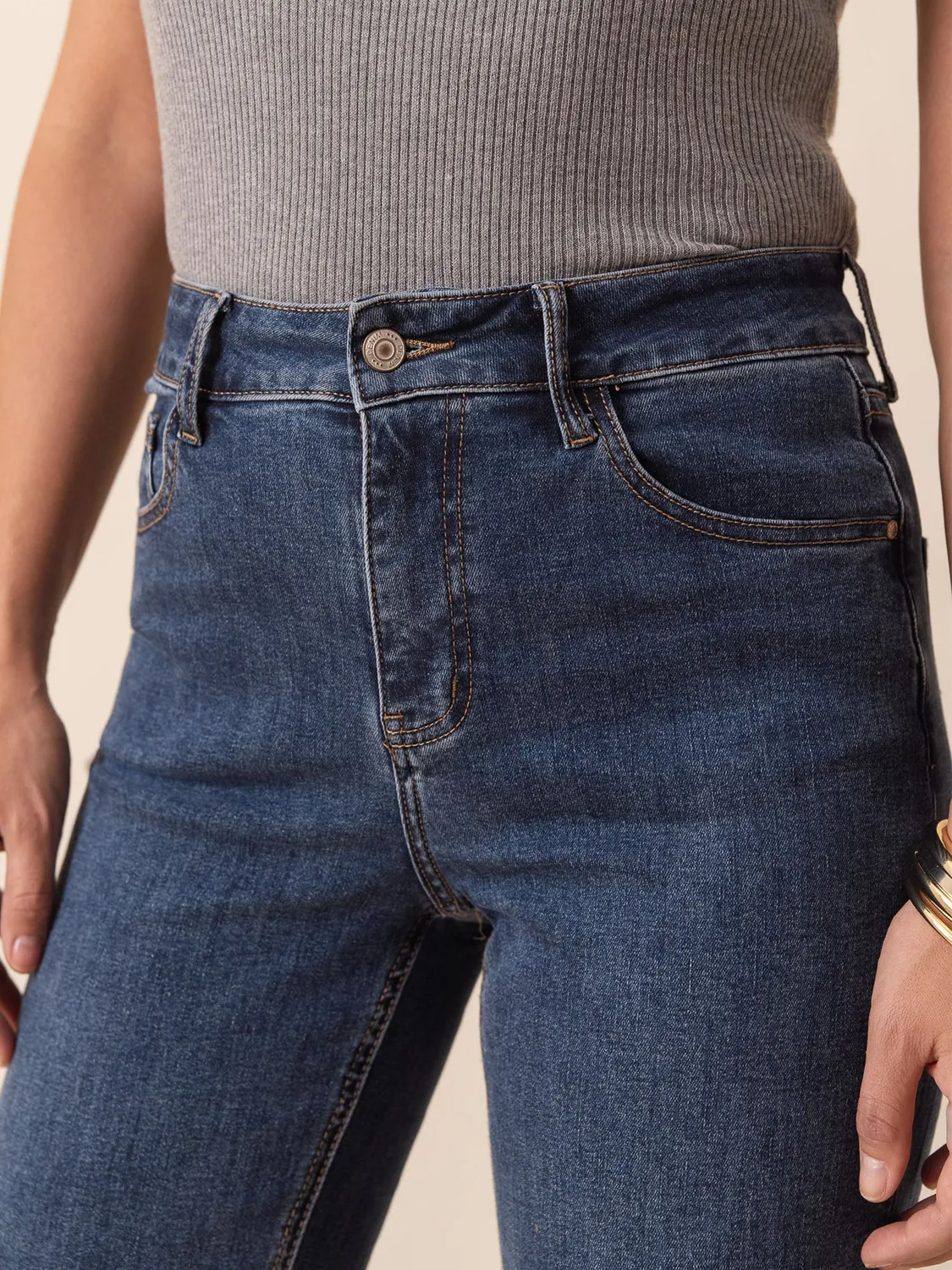 Oraije Solange jeans dritti blu scuro