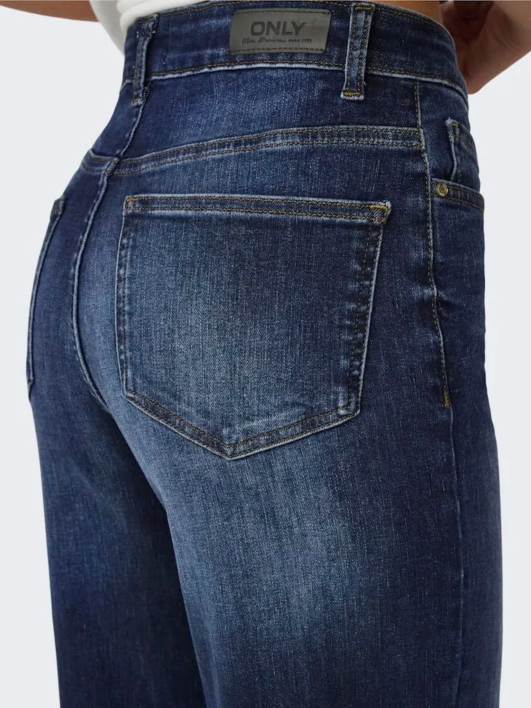 ONLY Onlmadison Blush jeans wide donna blu scuro