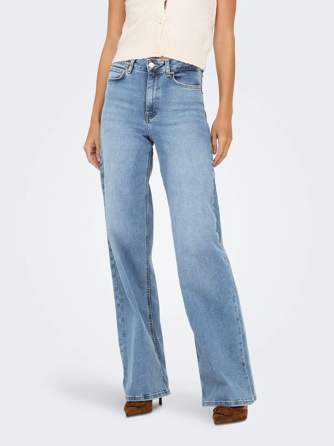 Only Onlmadison Blush Hw Wide Dnm Cro371 Noos jeans donna