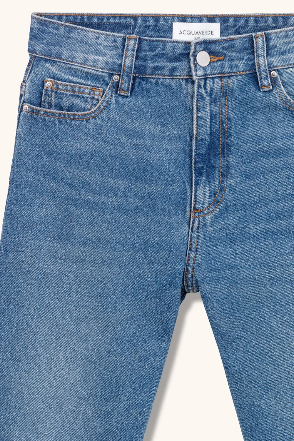 acquaverde Anouck Dirty jeans donna vita alta dritti
