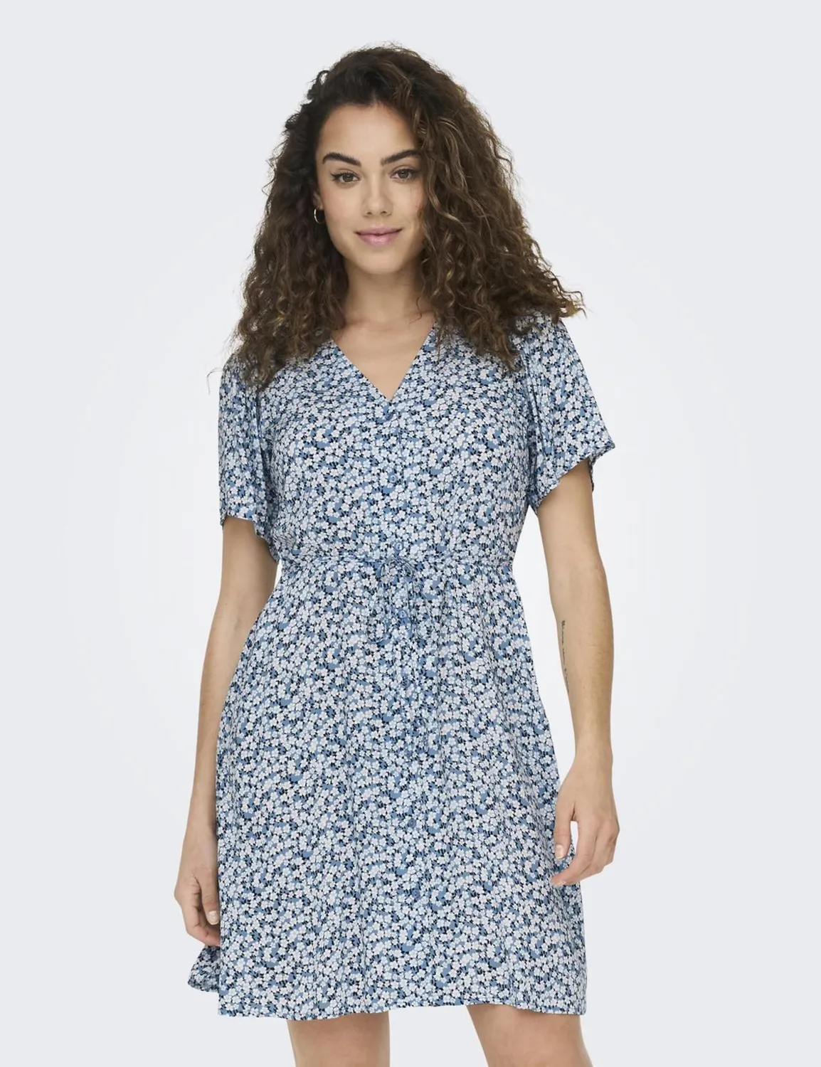 ONLY Onlevida Short Dress Wvn Noos abito corto floreale
