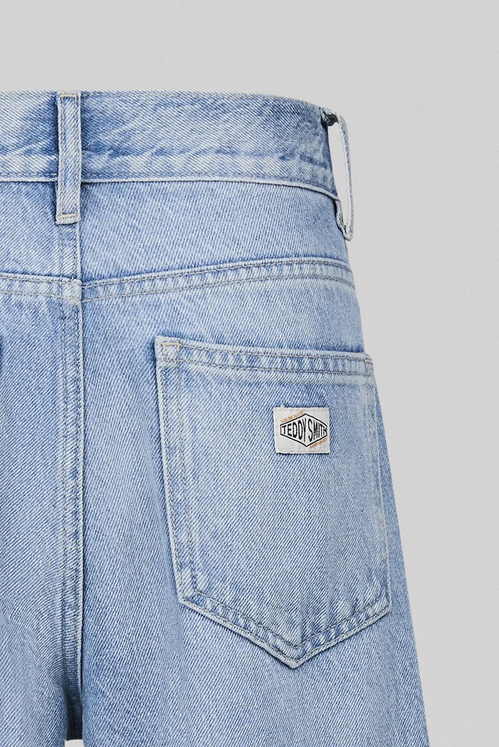 Teddy Smith Big Memphis jean ragazzo baggy indigo chiaro