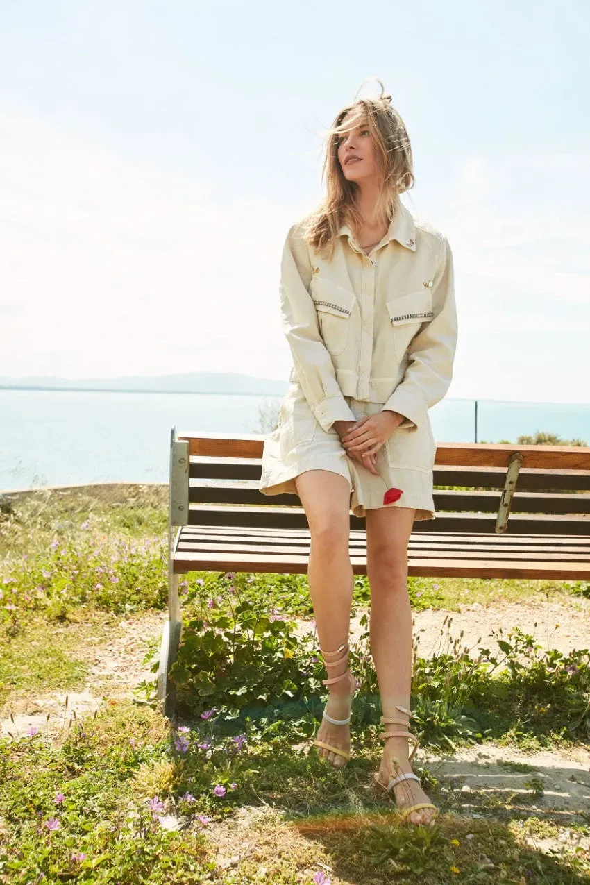Mason's San Diego giubbotto donna latte cotone