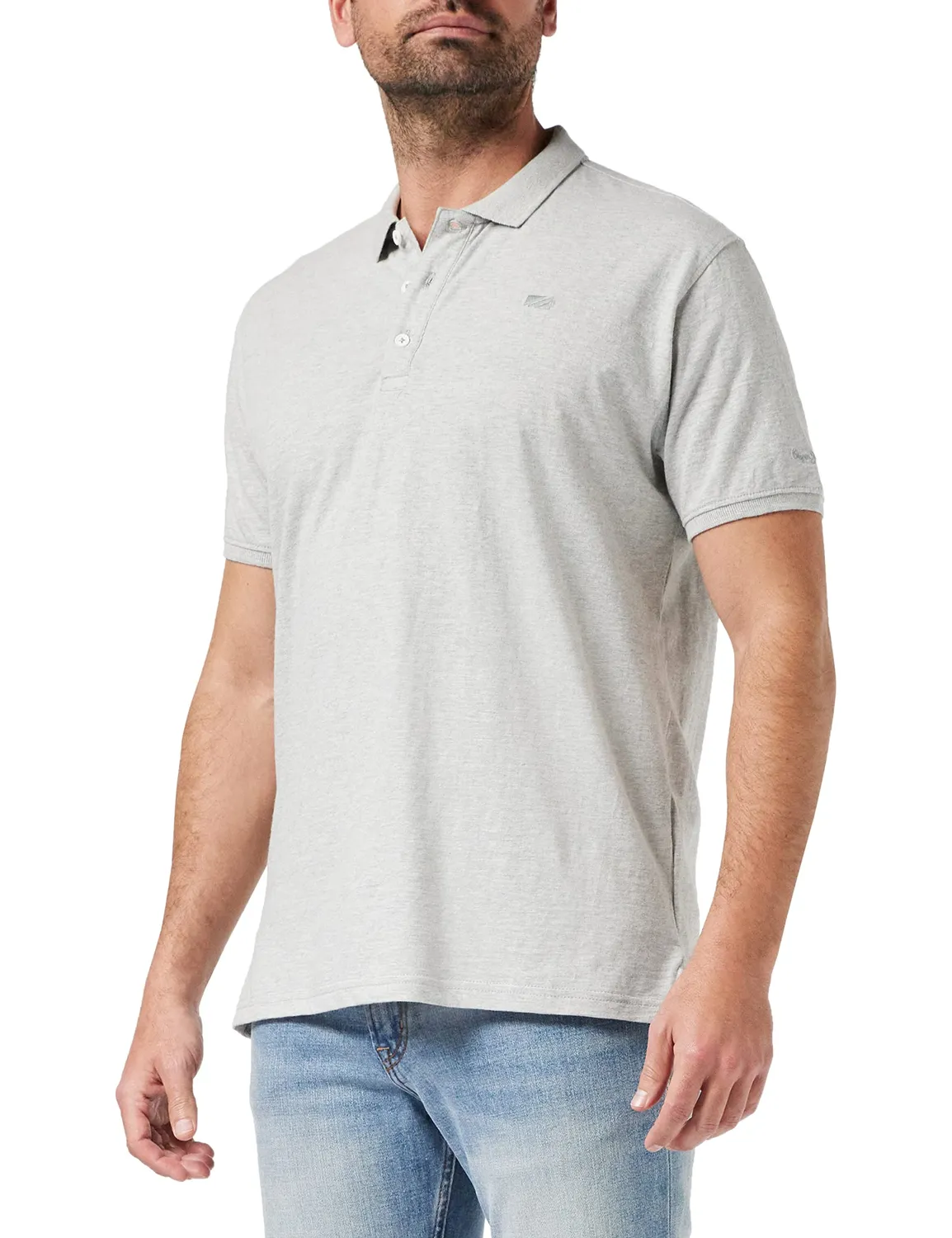 Pepe Jeans Fenton maglia polo uomo tinta in capo ricamata
