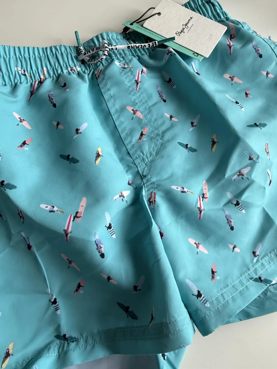 Pepe Jeans Surf Swimshort Costume Ragazzo 12 Anni Turchese
