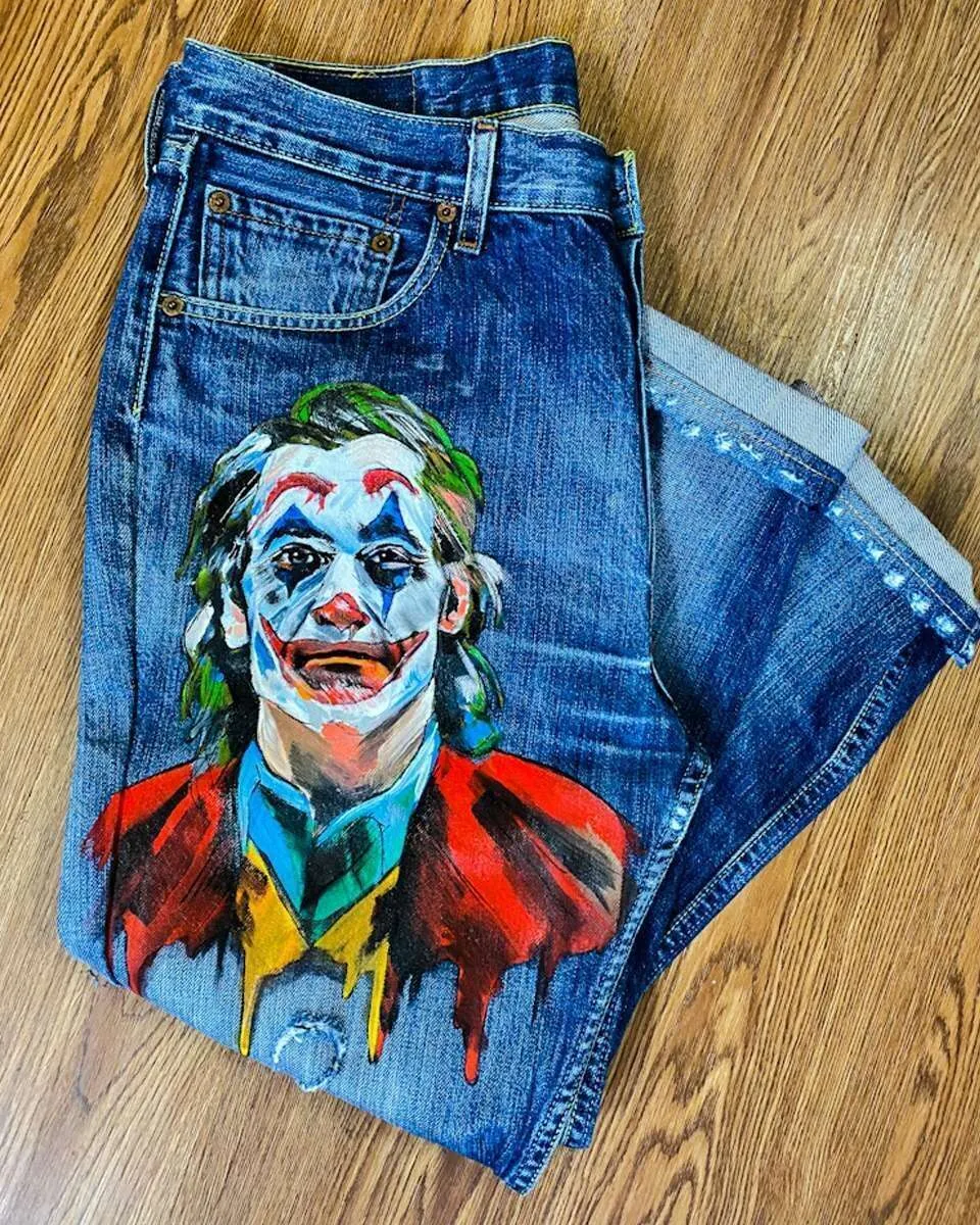Levi's Vintage Joker 2019 jeans dipinti a mano Phoenix