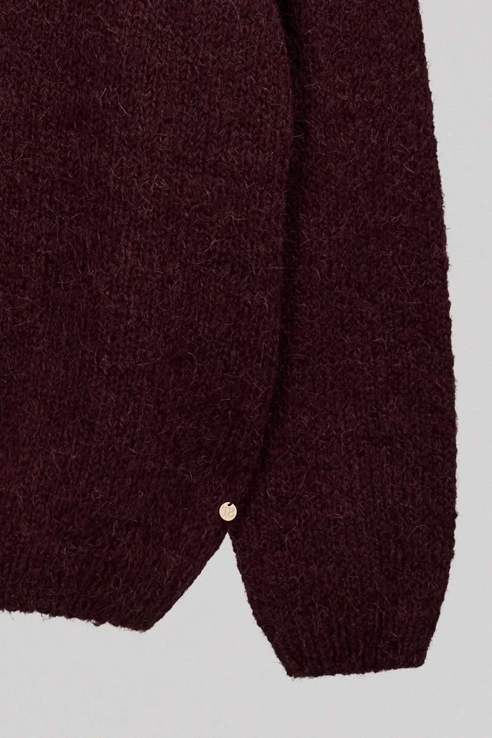 Teddy Smith G-Mela cardigan donna bordeaux misto alpaca