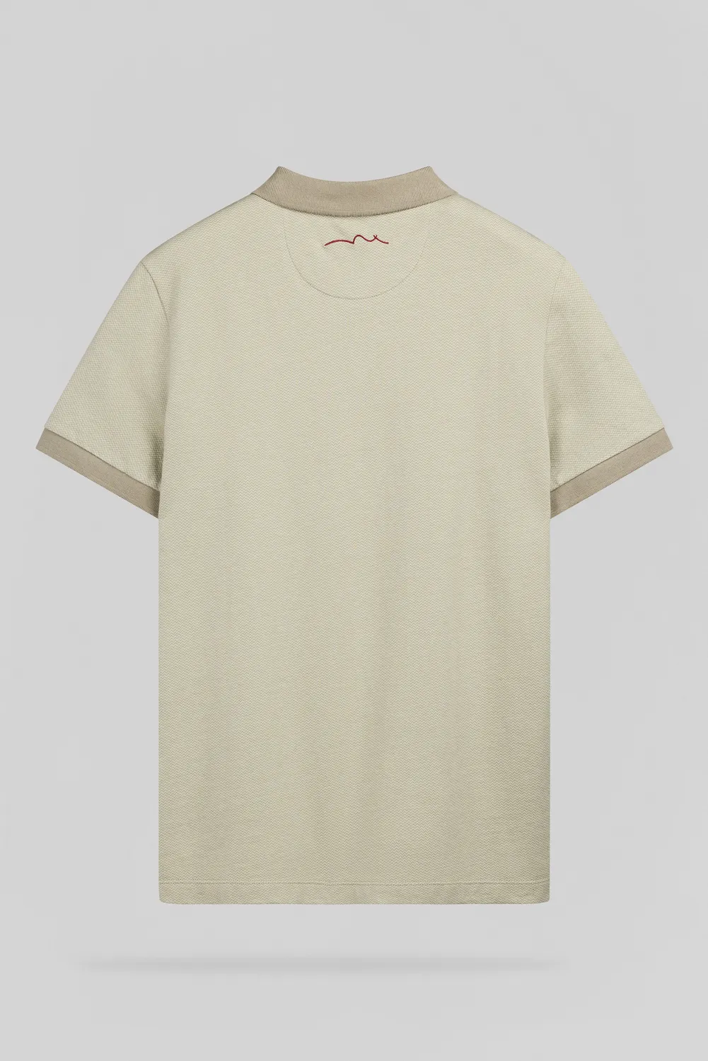 Teddy Smith P-Osey Polo Jacquard Uomo Bleach Kaki