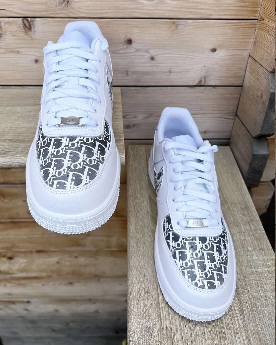 Never Say Never Air Force 1 Sneakers Dior Grey