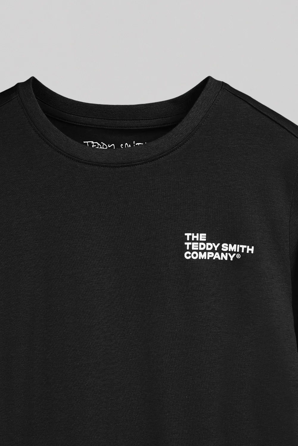 Teddy Smith T-Company ML JR T-Shirt Maniche Lunghe Nero