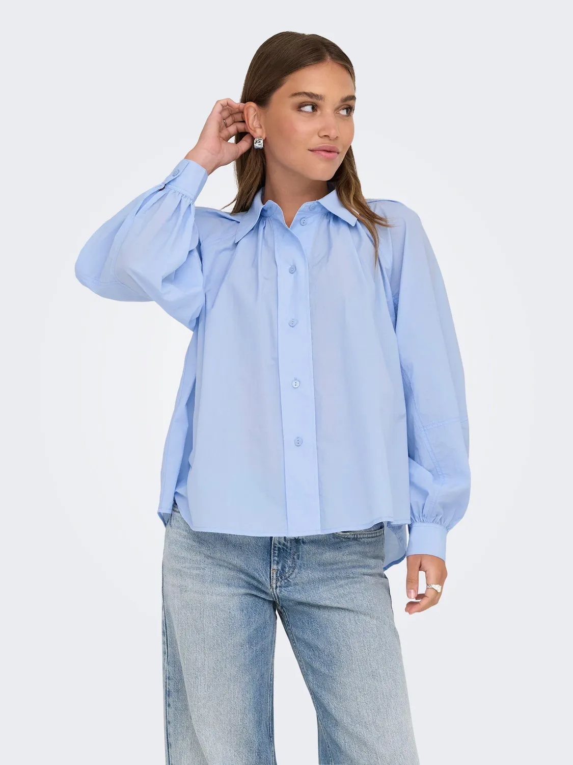 ONLY River camicia donna azzurro chiaro regular fit