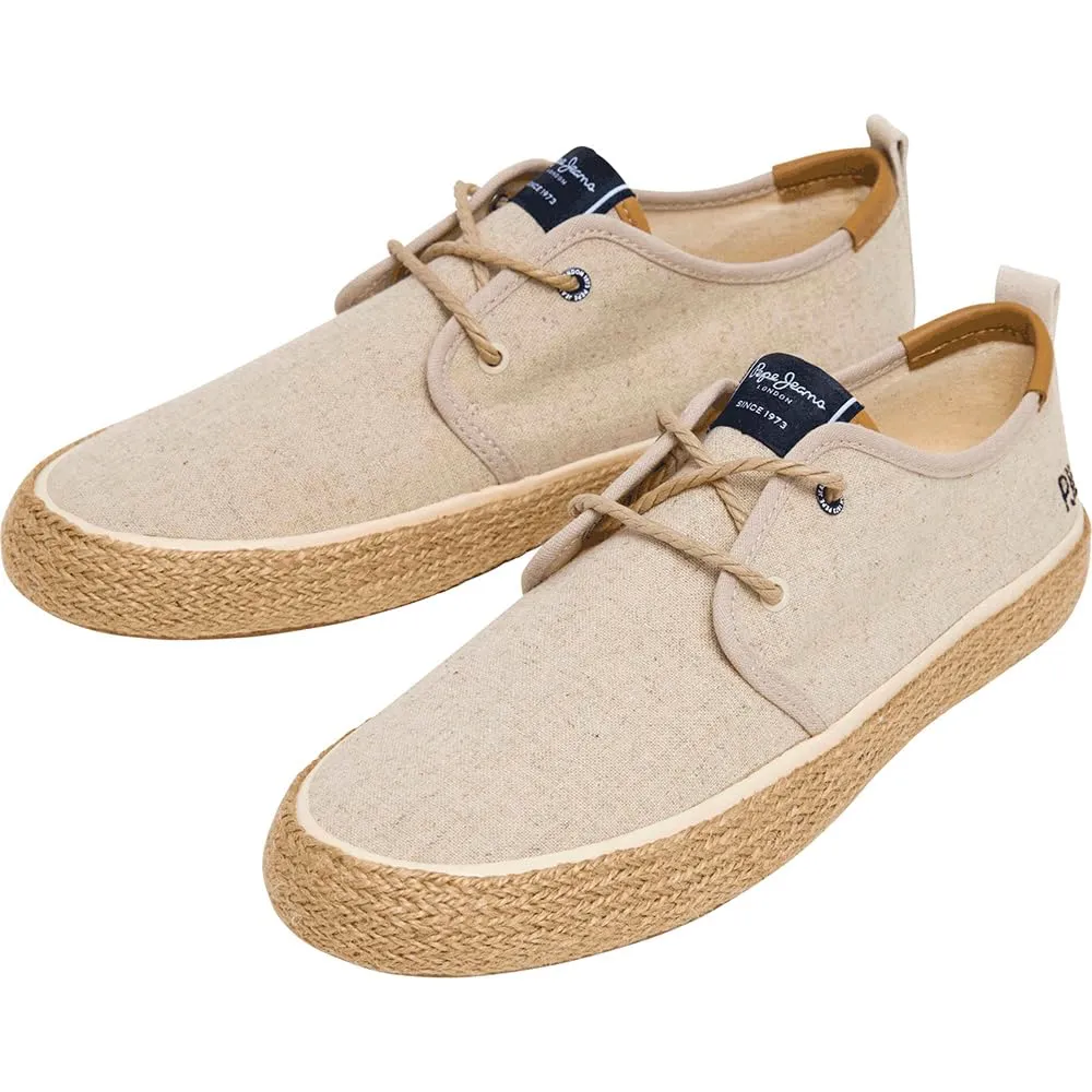 Pepe Jeans Port Linen scarpe uomo ecrù 45 juta