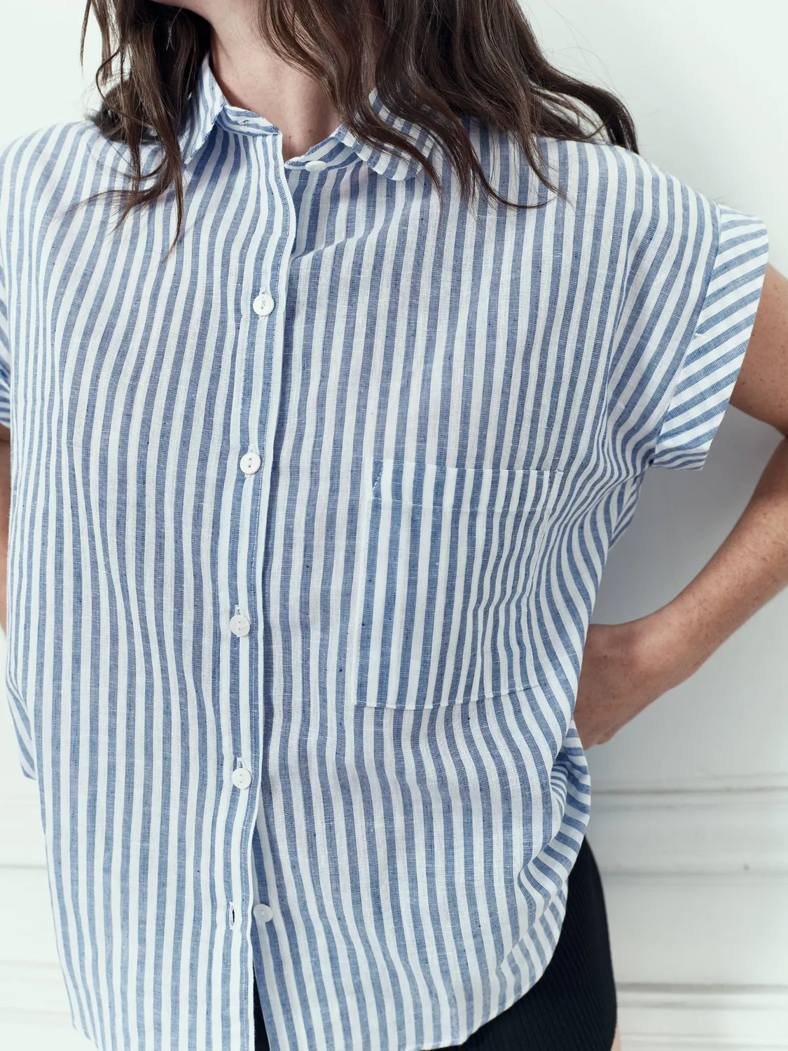 acquaverde Gaelle Transat camicia donna righe cotone