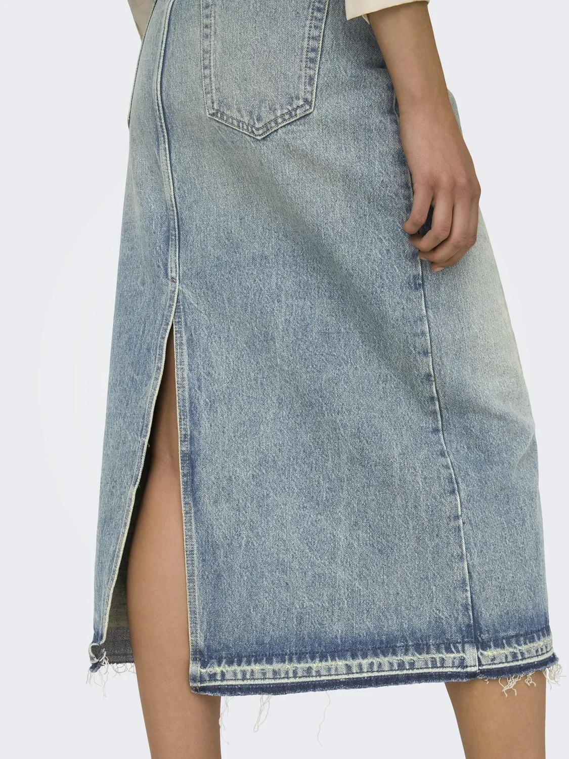 ONLY Onlnelia MW Maxi gonna denim blu medio XL