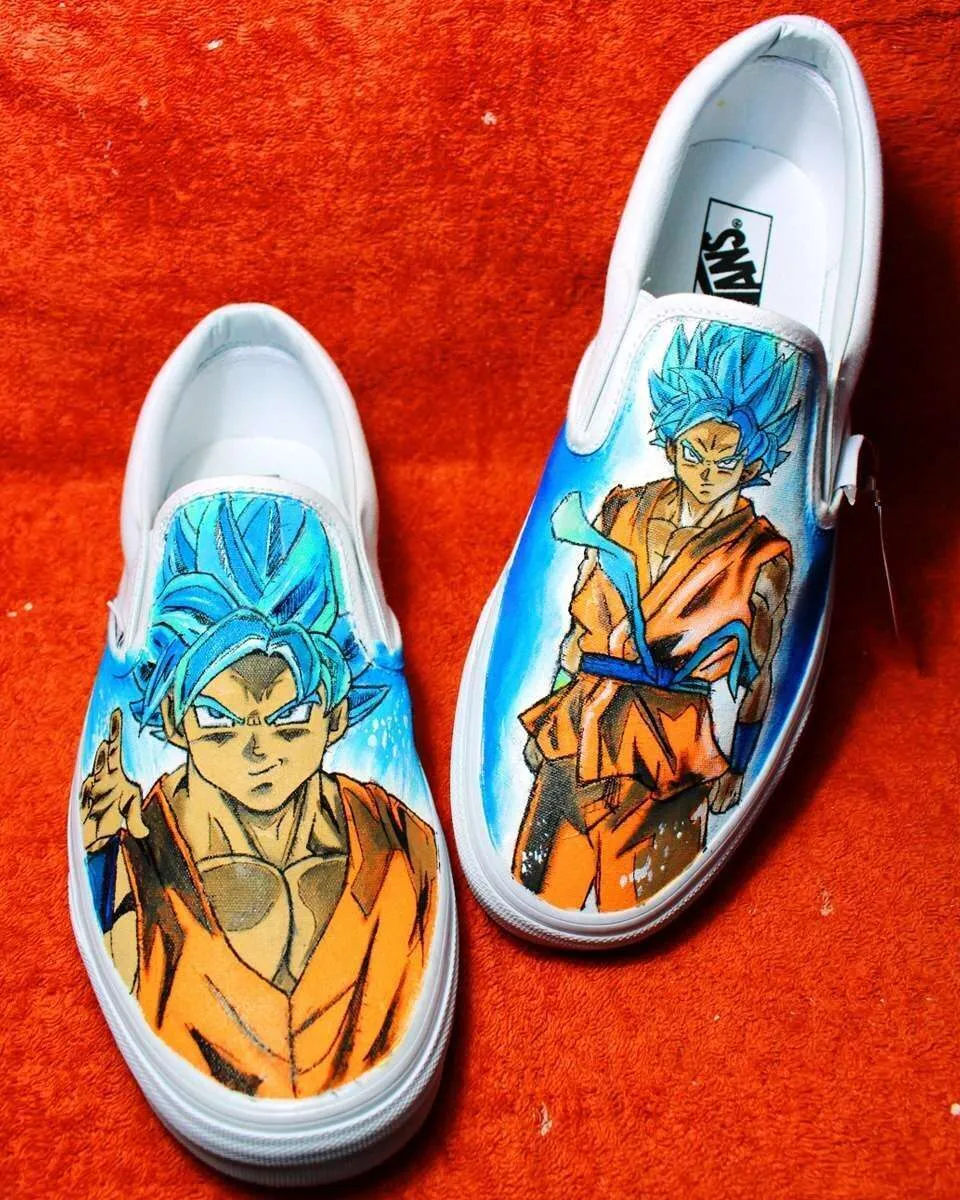 Vans Slip-On Dragon Ball Super scarpe dipinte a mano