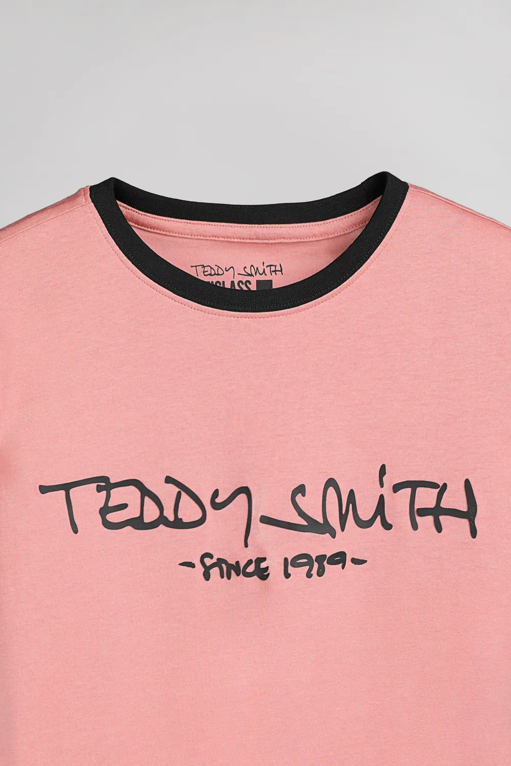 Teddy Smith Ticlass t-shirt rosa roseria uomo
