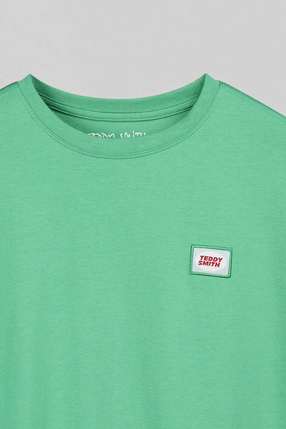 Teddy Smith T-Badge MC JR t-shirt bambino verde candy