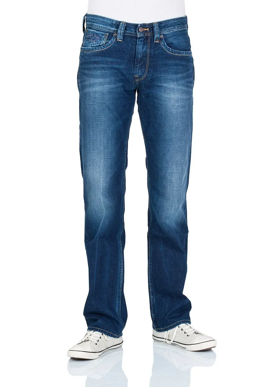 Pepe Jeans Kingston Zip Jeans Uomo Relaxed Blu