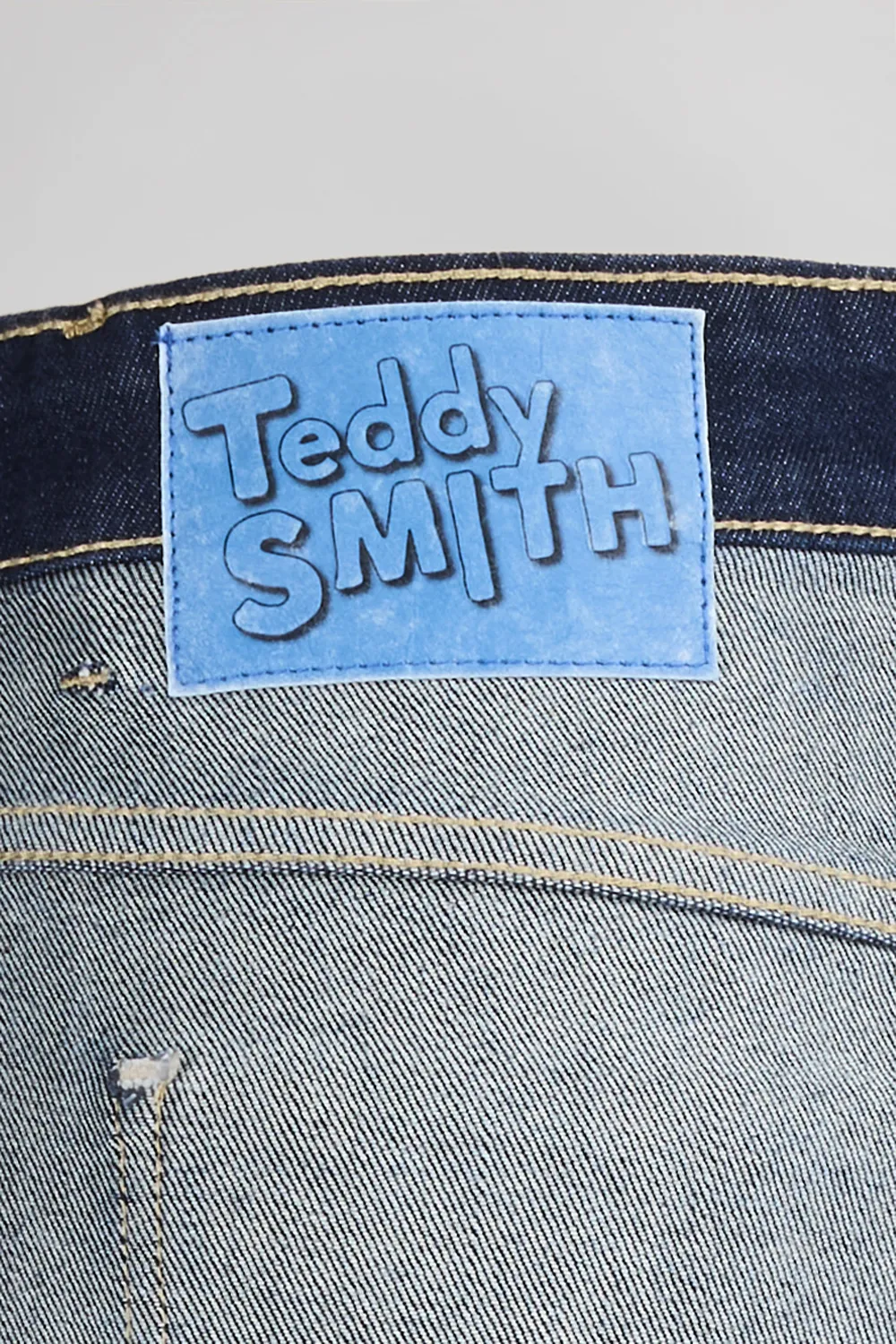 Teddy Smith Icon Boyfriend Jeans Donna Dark Blue Denim Brut