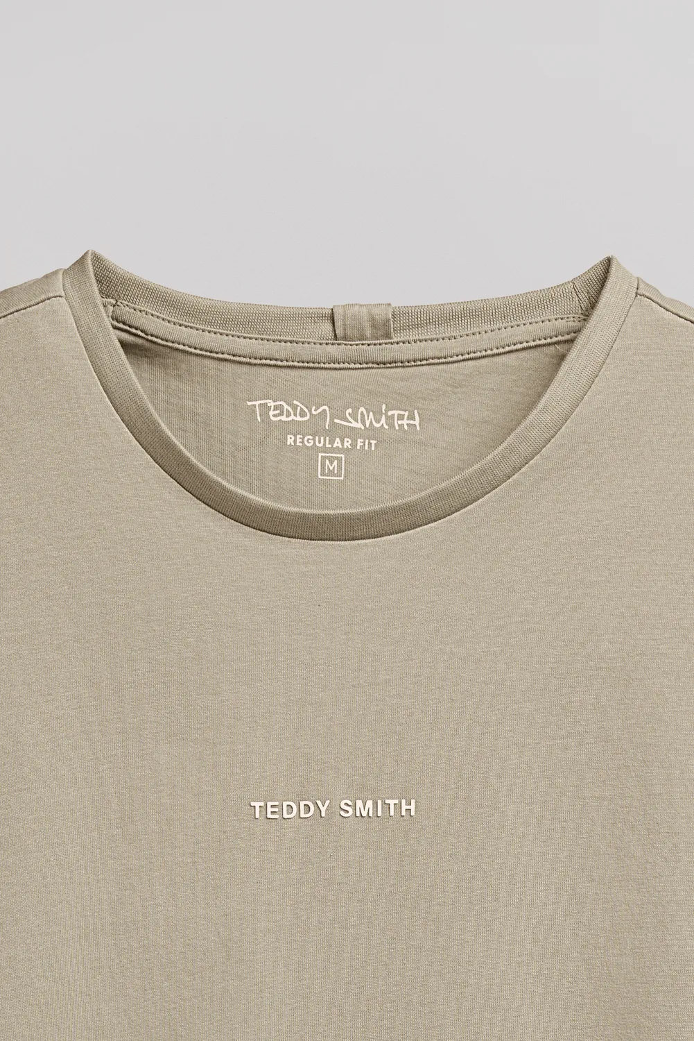 Teddy Smith T-Soy 2 MC t-shirt bleach kaki cotone