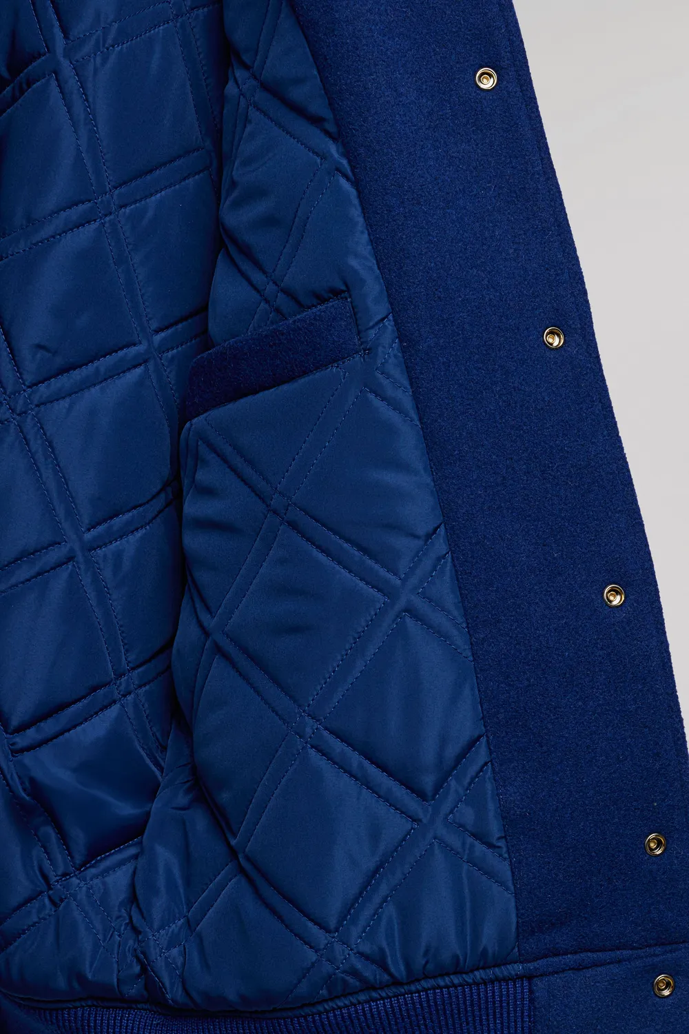 Teddy Smith B-Romeo bomber varsity uomo blu royal