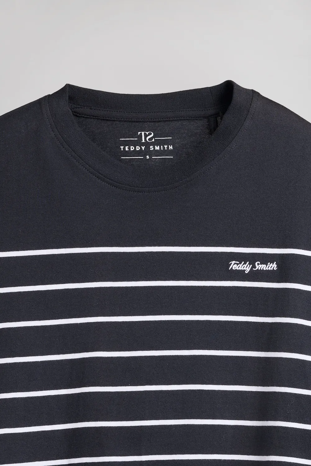 Teddy Smith Carla Stripes t-shirt righe blu navy ampia
