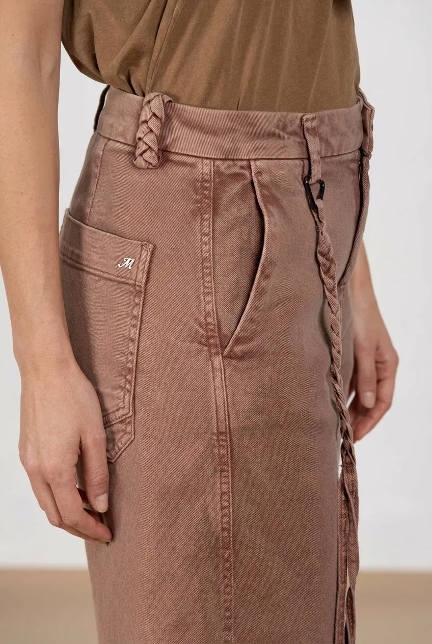 Mason's Valerie pantalone denim donna rosa balloon fit