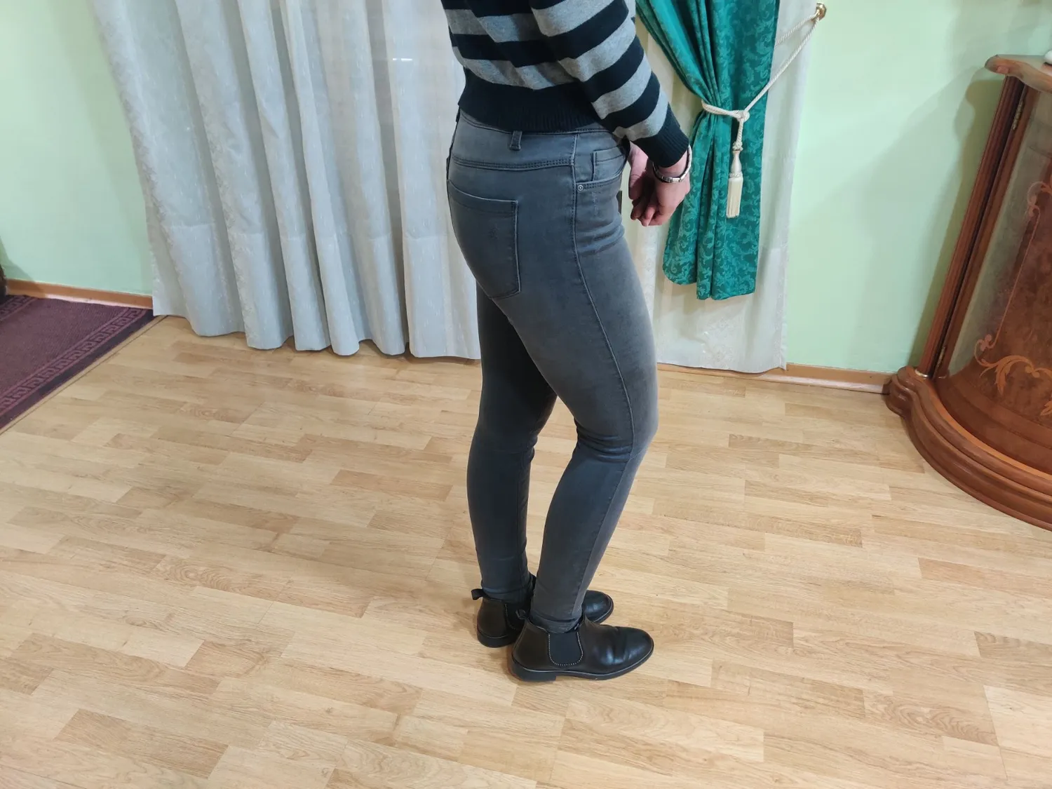 Only Onlroyal HW Skinny Pocket Cut Ext jeans donna nero