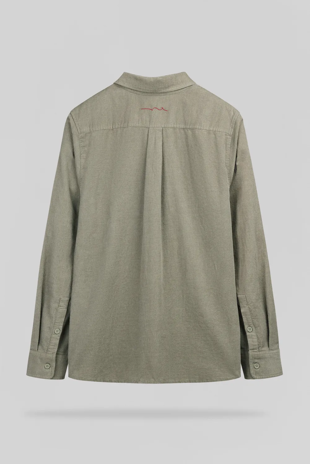 Teddy Smith C-Ricko ML Bleach Kaki camicia uomo cotone