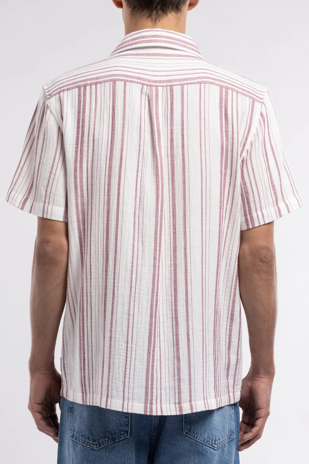 Teddy Smith C-Celestio Camicia Uomo Righe Rosso