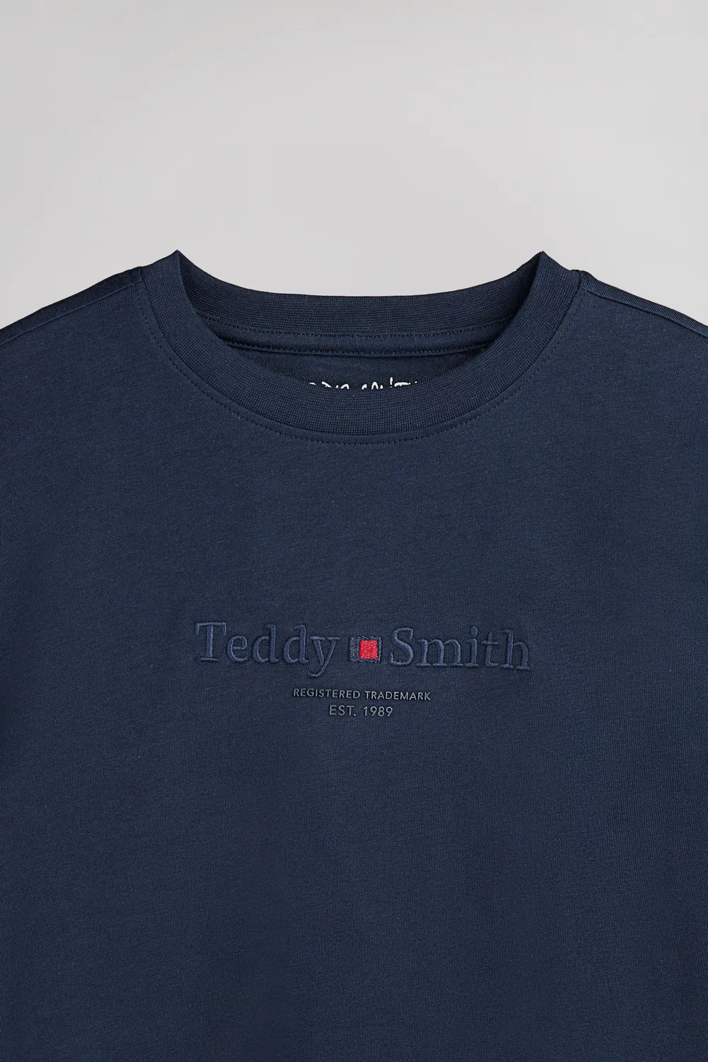 Teddy Smith T-Jim Jr Total Navy t-shirt ragazzo cotone blu