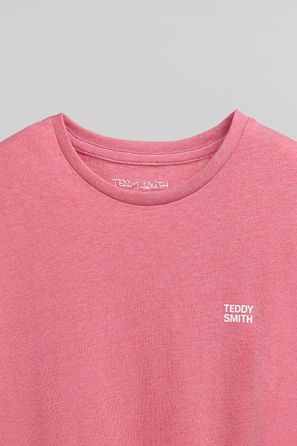 Teddy Smith The Tee 1 MC t-shirt uomo rosa vif cotone