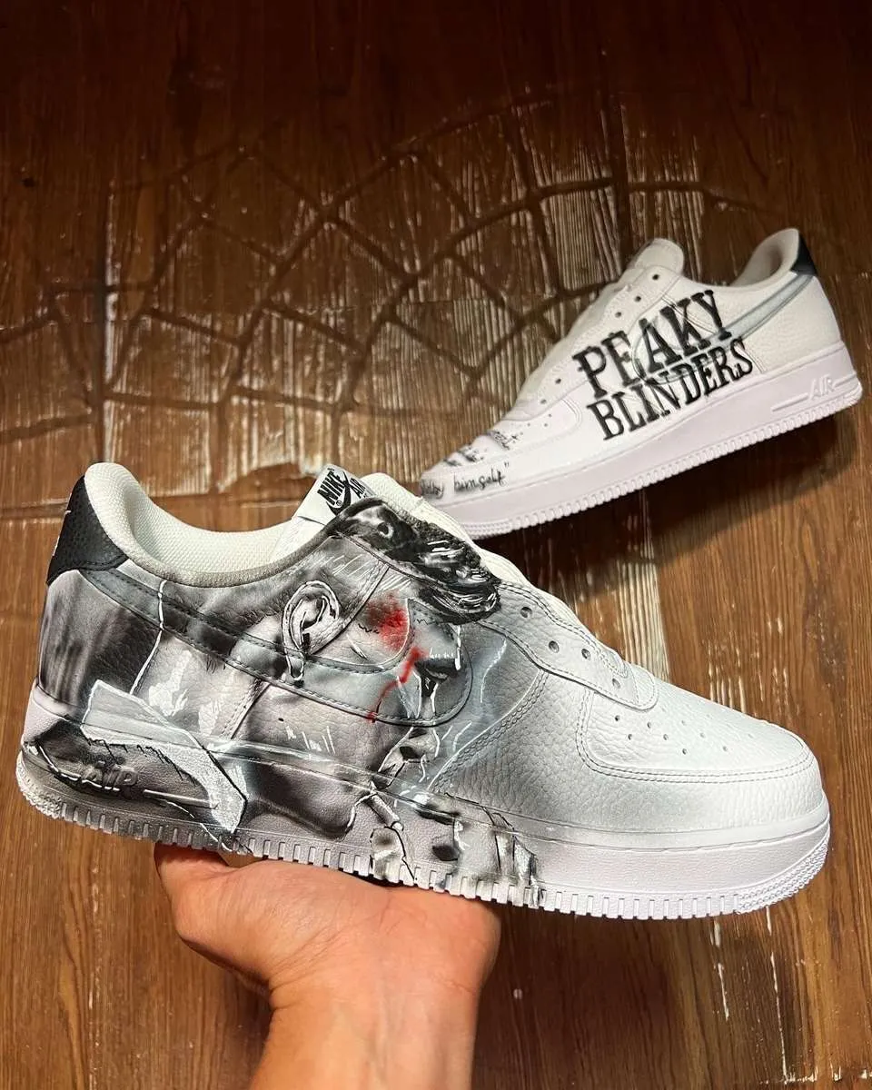Nike Air Force 1 Tommy Shelby scarpe dipinte a mano Peaky Blinders