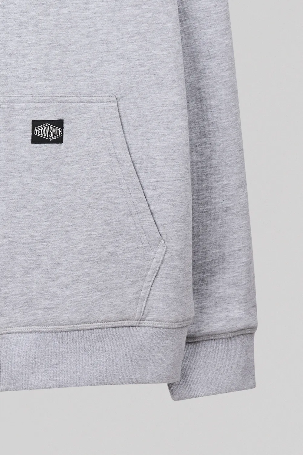Teddy Smith G-Ony Hoody Zip gilet sherpa grigio uomo
