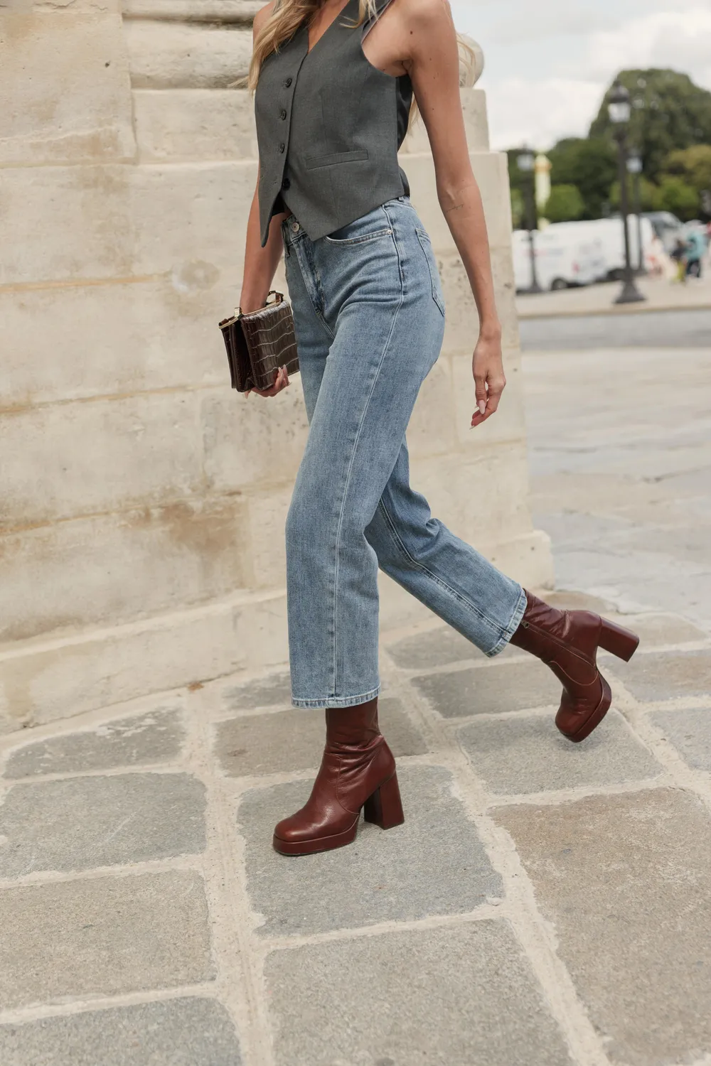 Oraije Solange jeans dritti blu vintage straight
