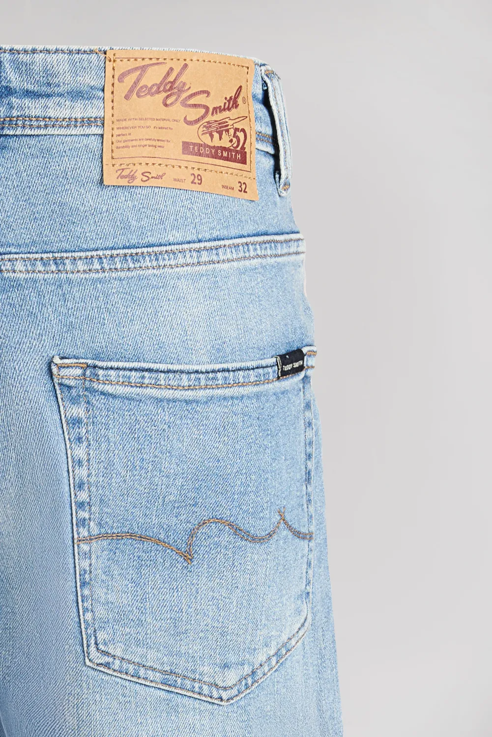 Teddy Smith Reg jeans uomo Indigo Chiaro dritti