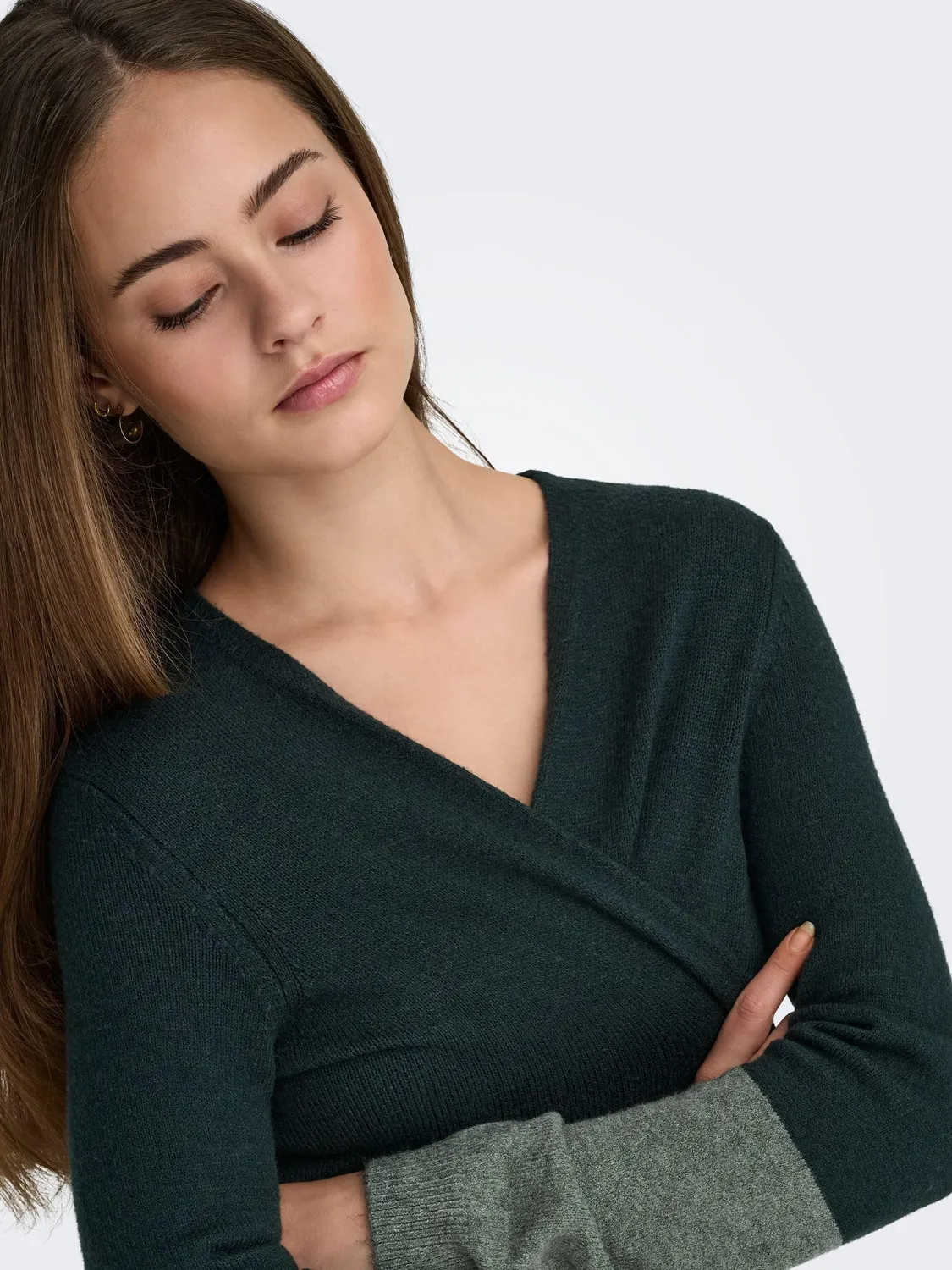 Only Onlqueen cardigan donna aperto maglia morbida