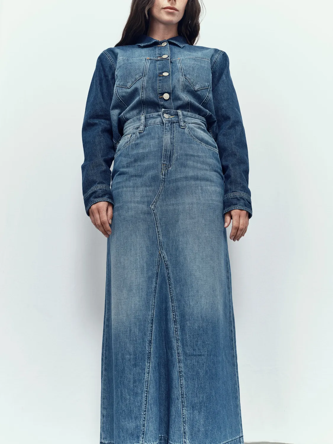Acquaverde Kruz giacca jeans Aged Wash