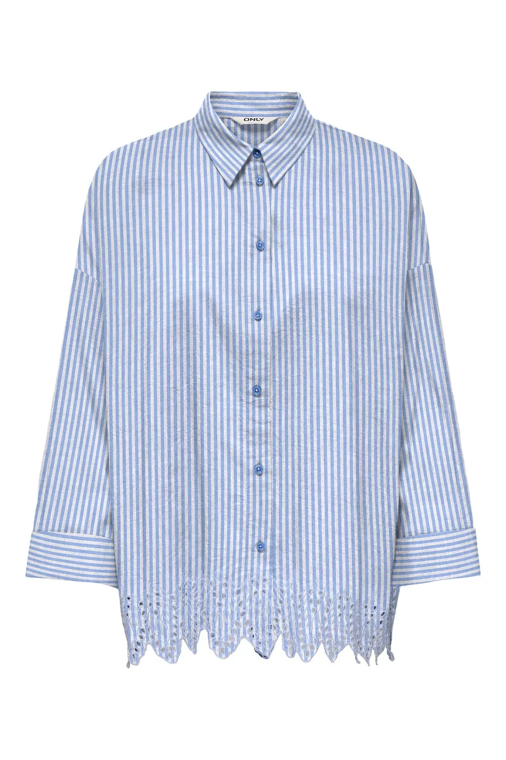 ONLY Onlgraces LS Emb camicia ricamata manica lunga