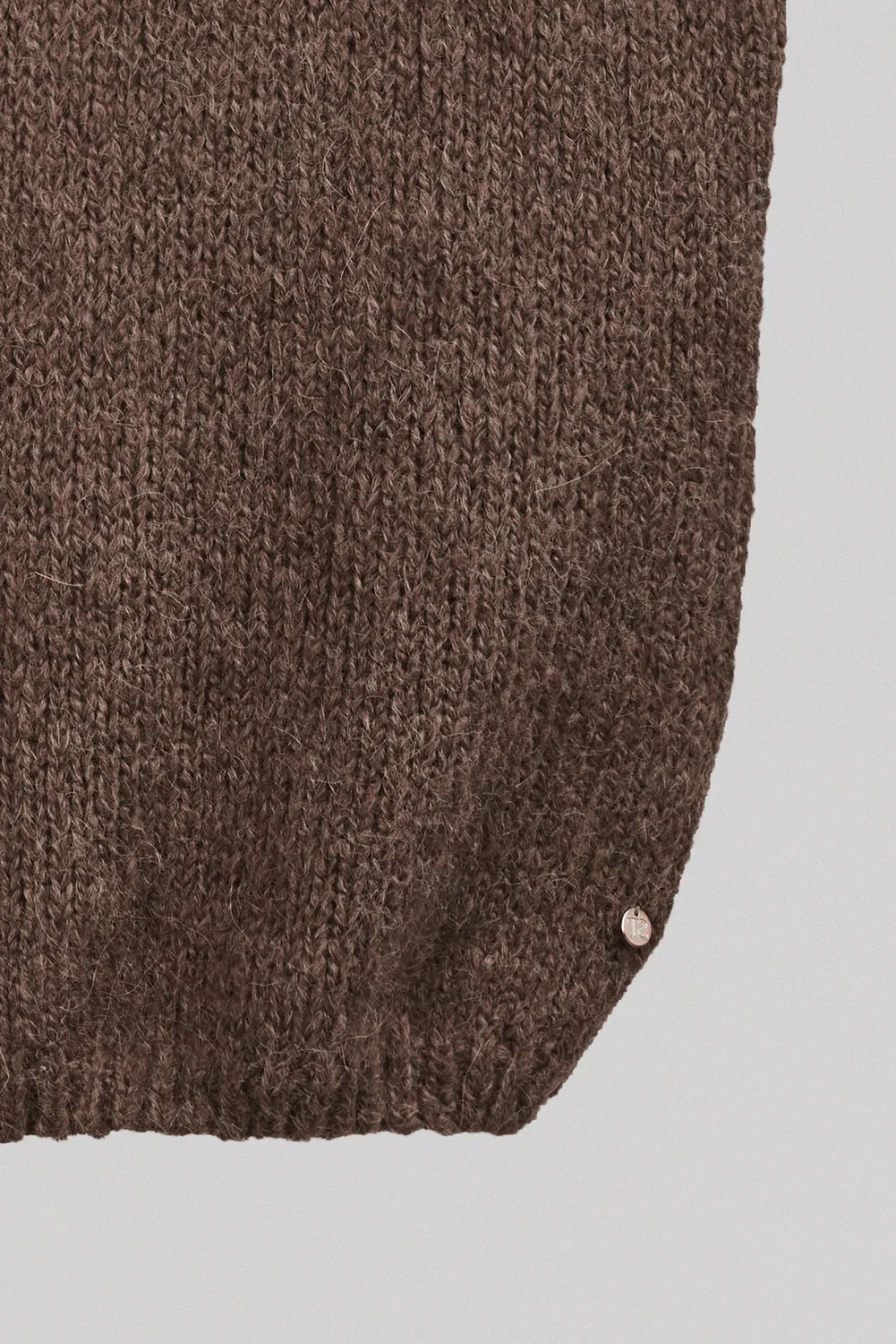 Teddy Smith P-Molia maglia smanicata cioccolato scollo V donna