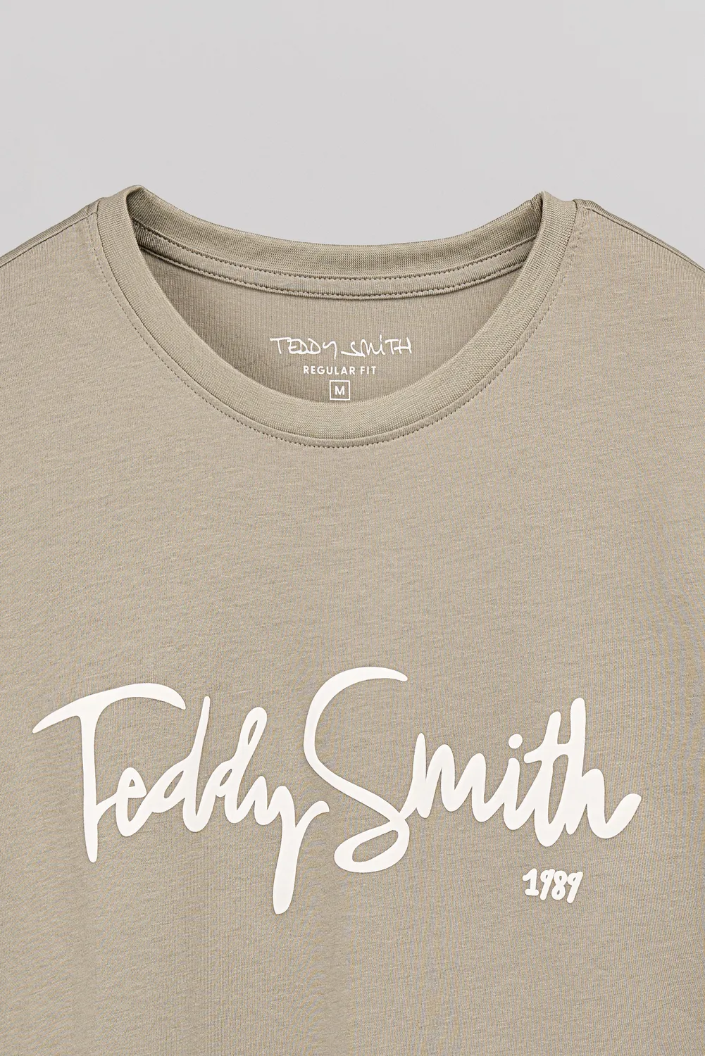Teddy Smith T-Evry maglietta kaki bleach uomo
