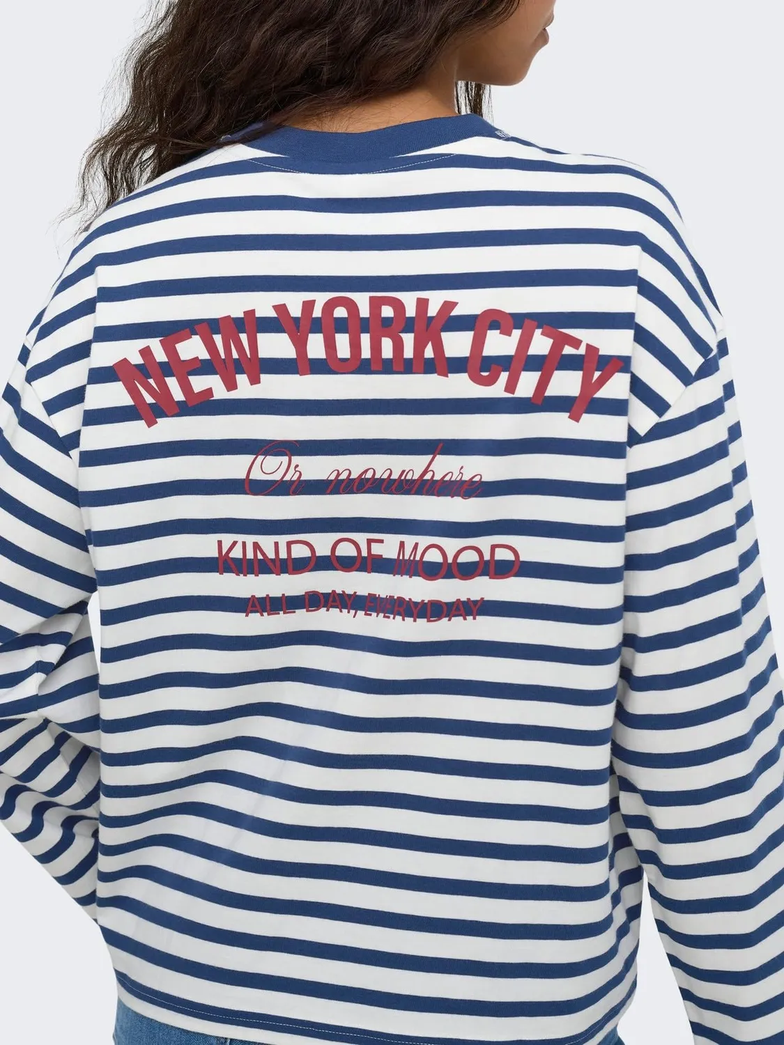 ONLY Onlfreja top righe manica lunga XXL