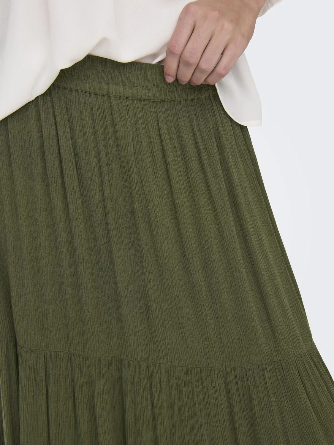 Only Gonna Lunga Donna Nera Elastica a Balze