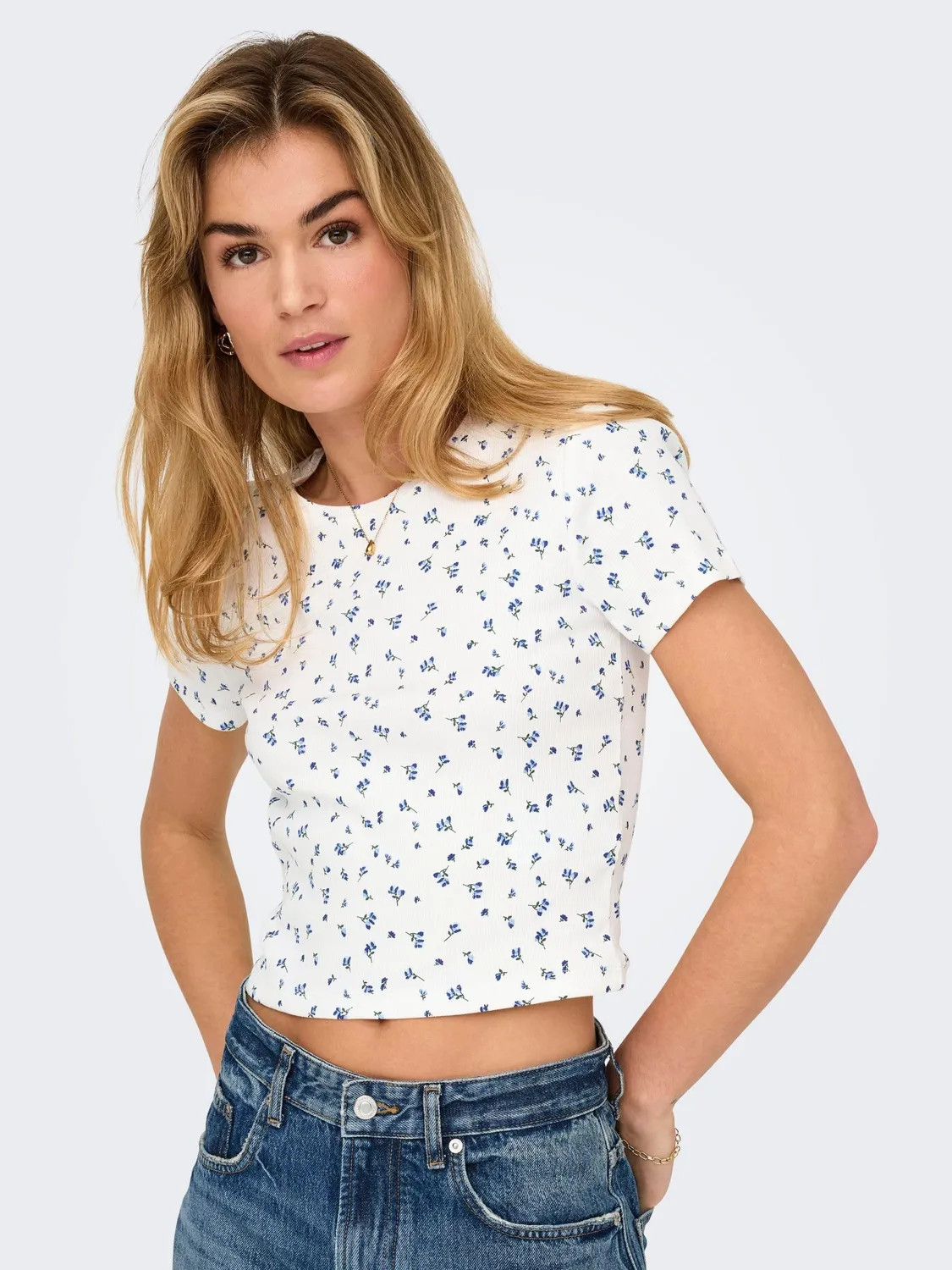 ONLY Onlfenja Top Donna M Maniche Corte Stampato
