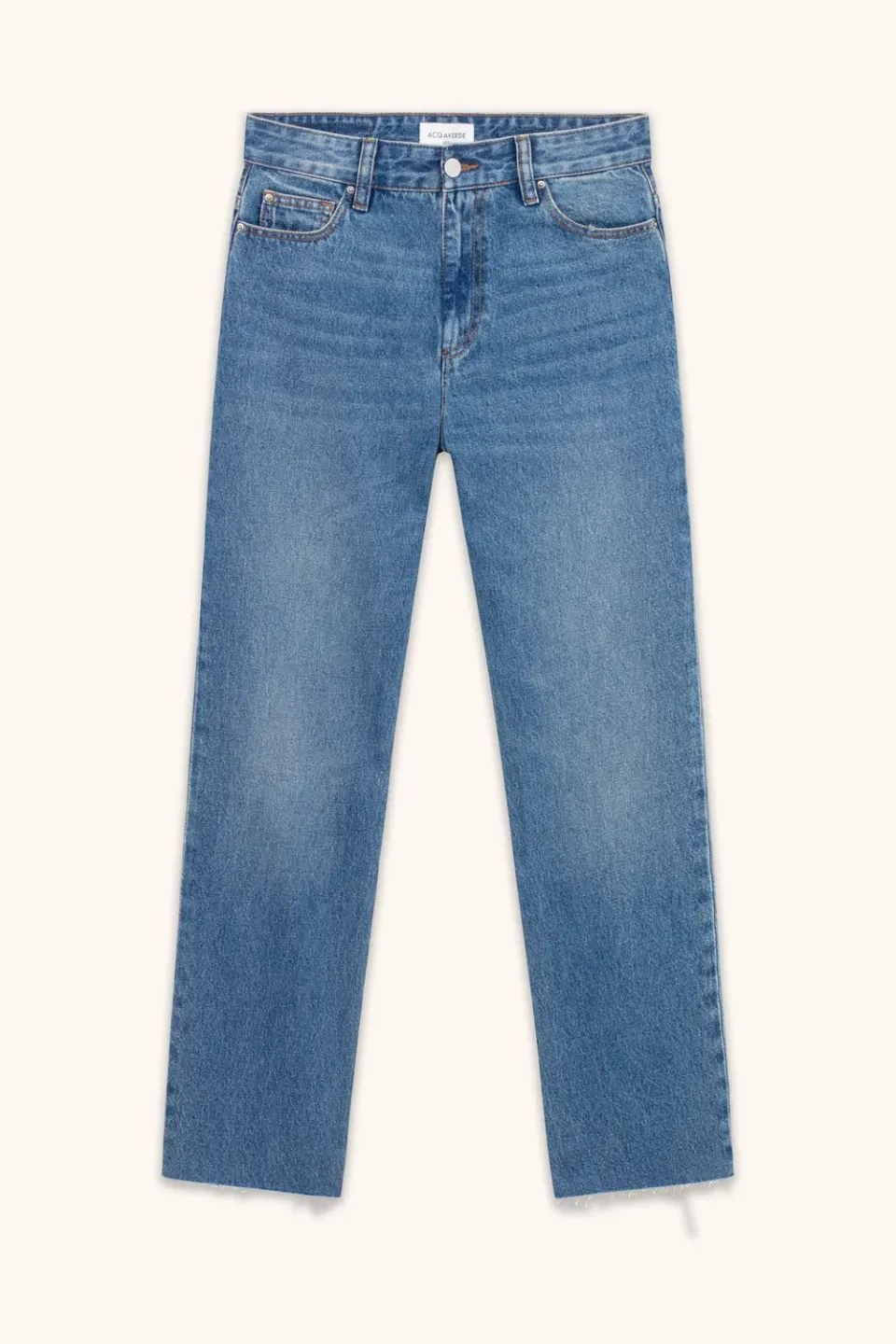 acquaverde Anouck Dirty jeans donna vita alta dritti