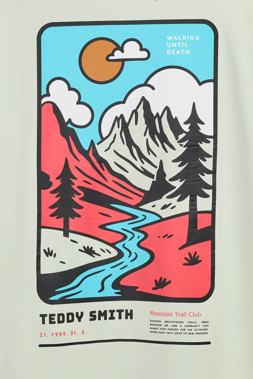 Teddy Smith T-Trail MC t-shirt verde cotone