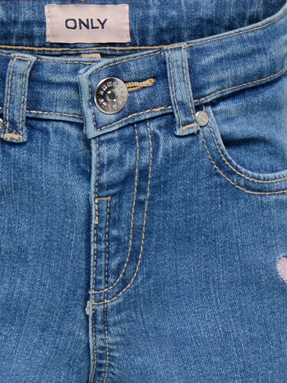 ONLY Kids Kmgjuicy jeans larghi bimba 92 ricamo cuore
