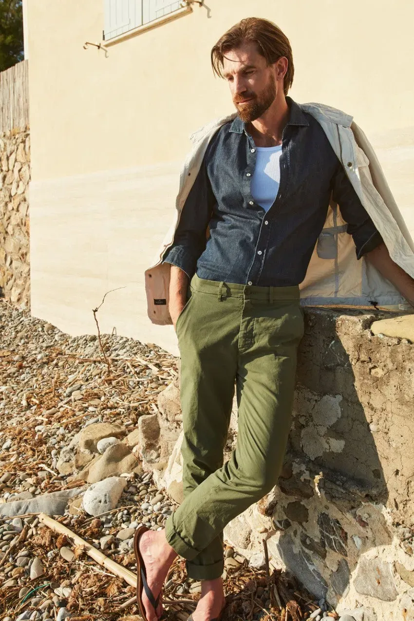Mason's Boston Chinos Chino Uomo Verde Cotone Relaxed