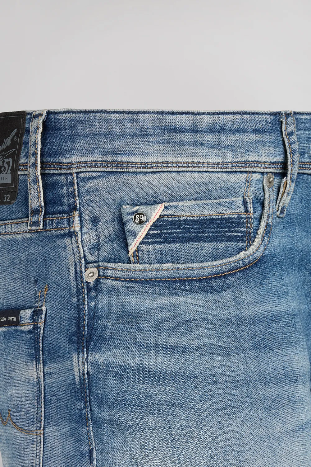 Teddy Smith Reeple Rock L32 jean uomo vintage dark